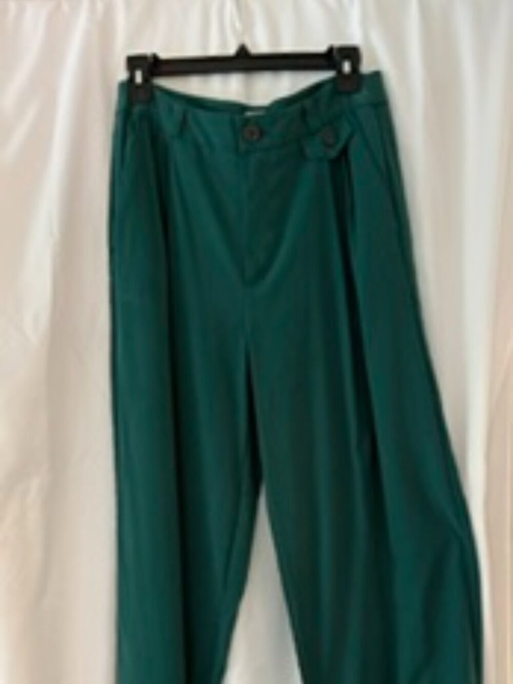 A New Day (Target) High-Rise, Wide-Leg Trousers/Size 8/Emerald Green
